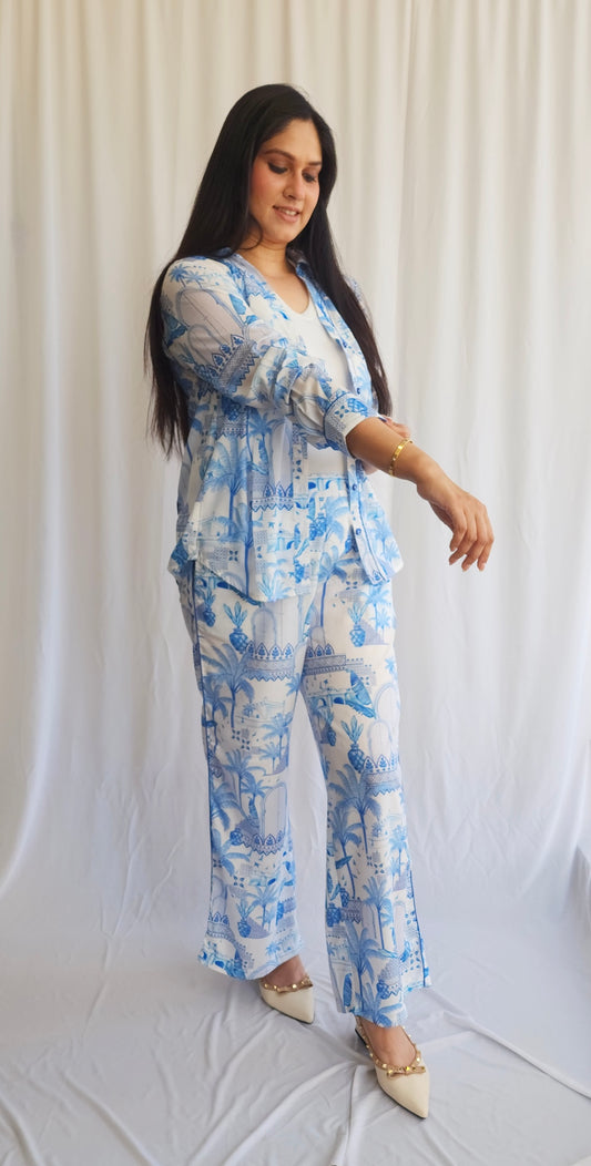 Blue Mirage Co-ord Set