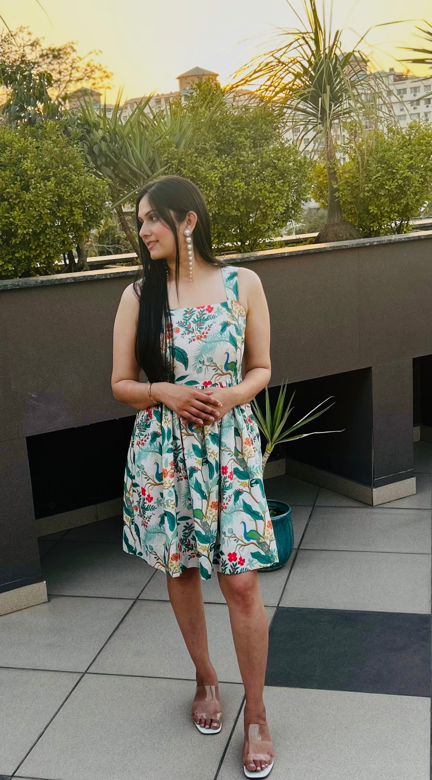 Peacock Blossom Dress