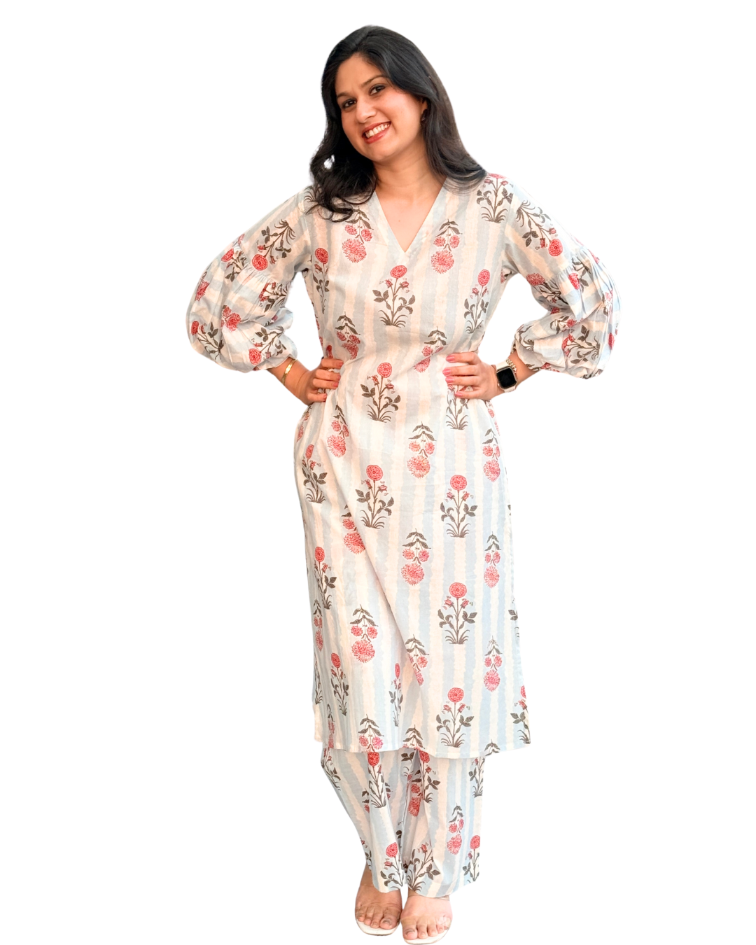 Peekaboo Blue Kurta Set