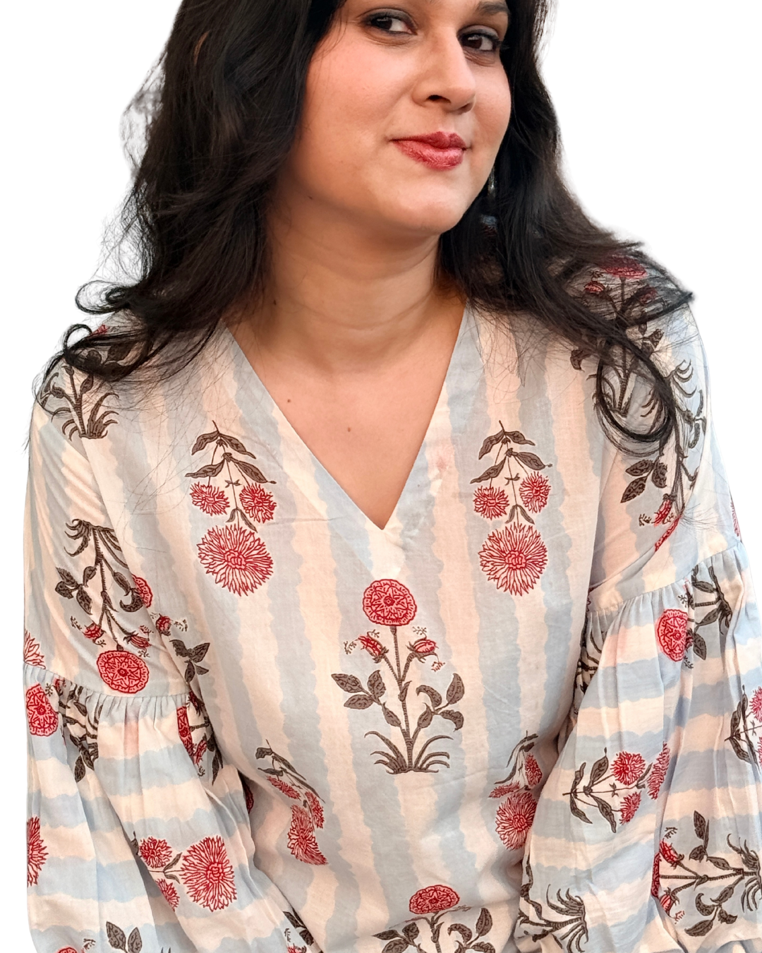 Peekaboo Blue Kurta Set