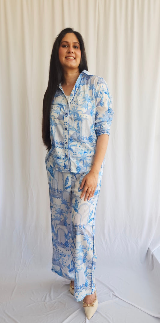 Blue Mirage Co-ord Set