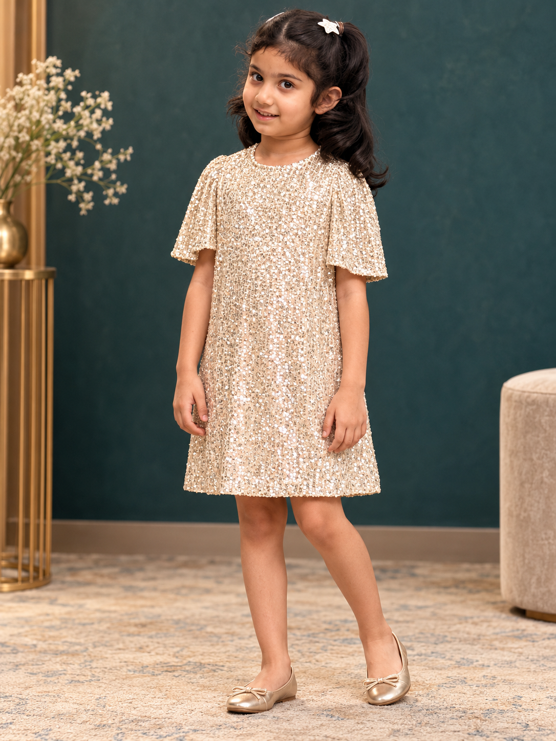 Golden Hour Dress – Kids - front