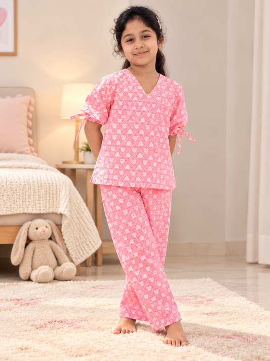 Cotton Candy Night Suit – Kids - standing