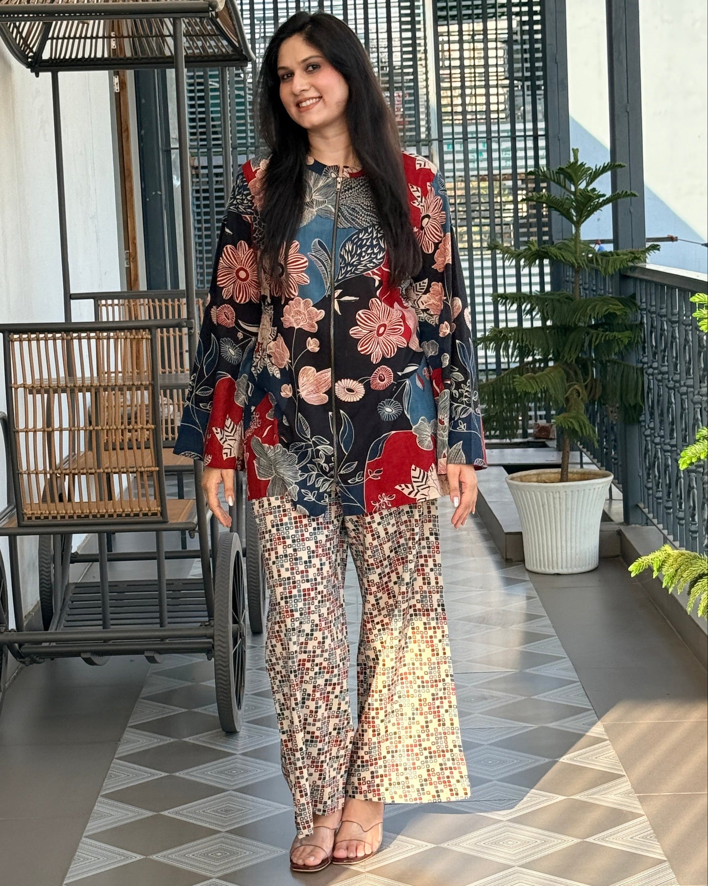 Naina Blue Co-ord Set