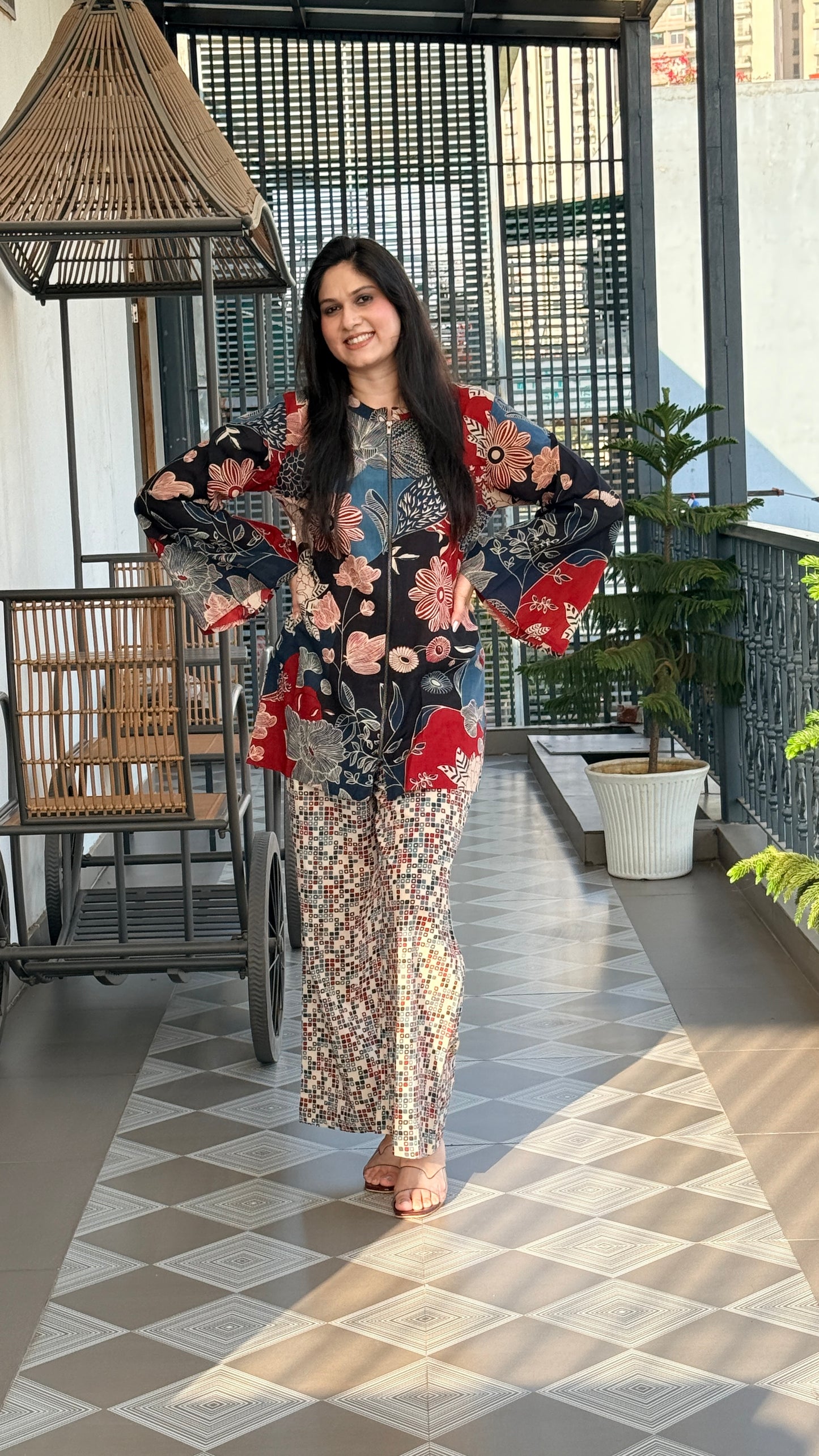 Naina Blue Co-ord Set