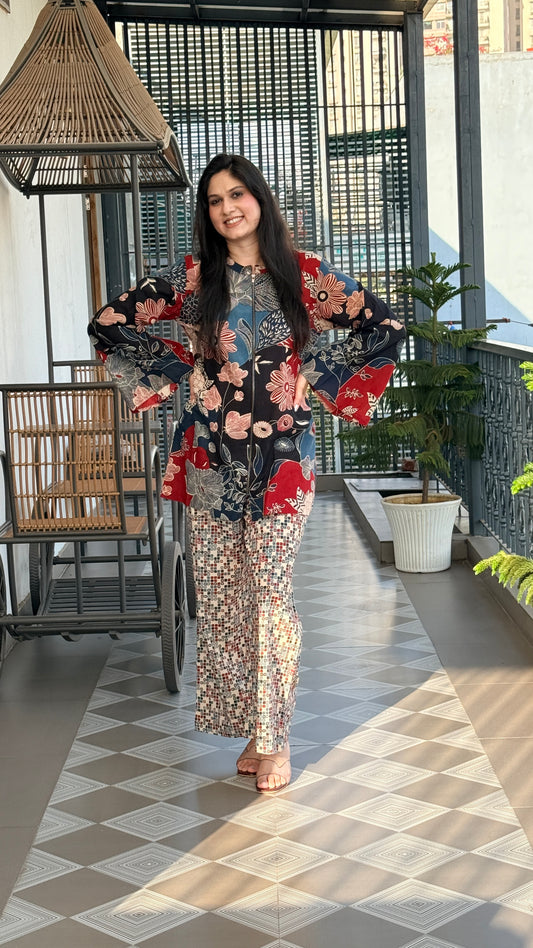 Naina Blue Co-ord Set
