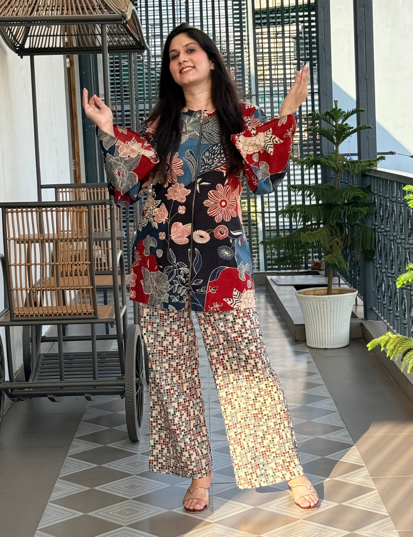 Naina Blue Co-ord Set