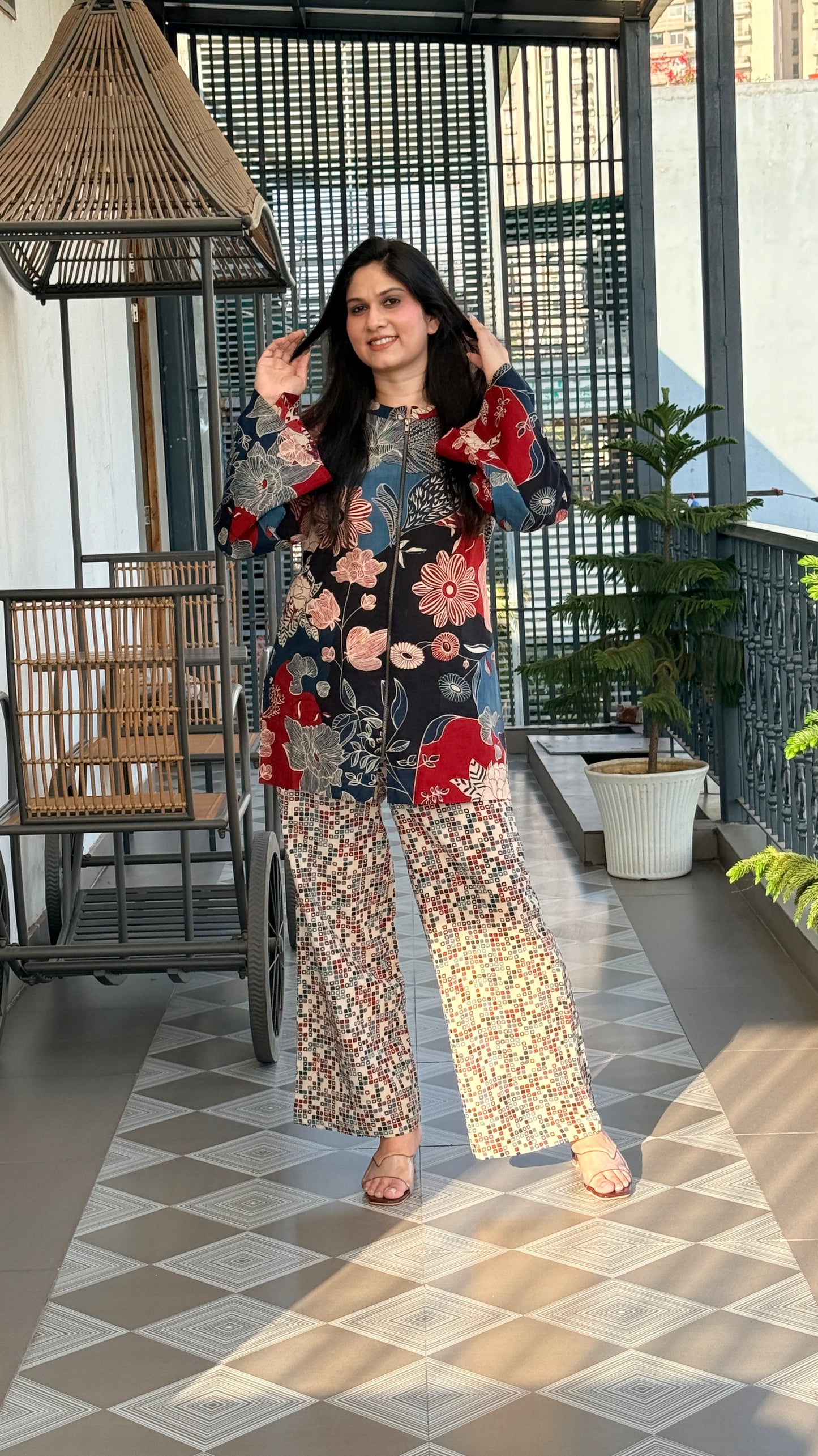 Naina Blue Co-ord Set