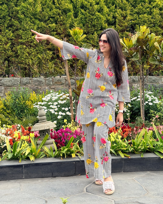 Wanderlust Co-ord set (Classic Black)