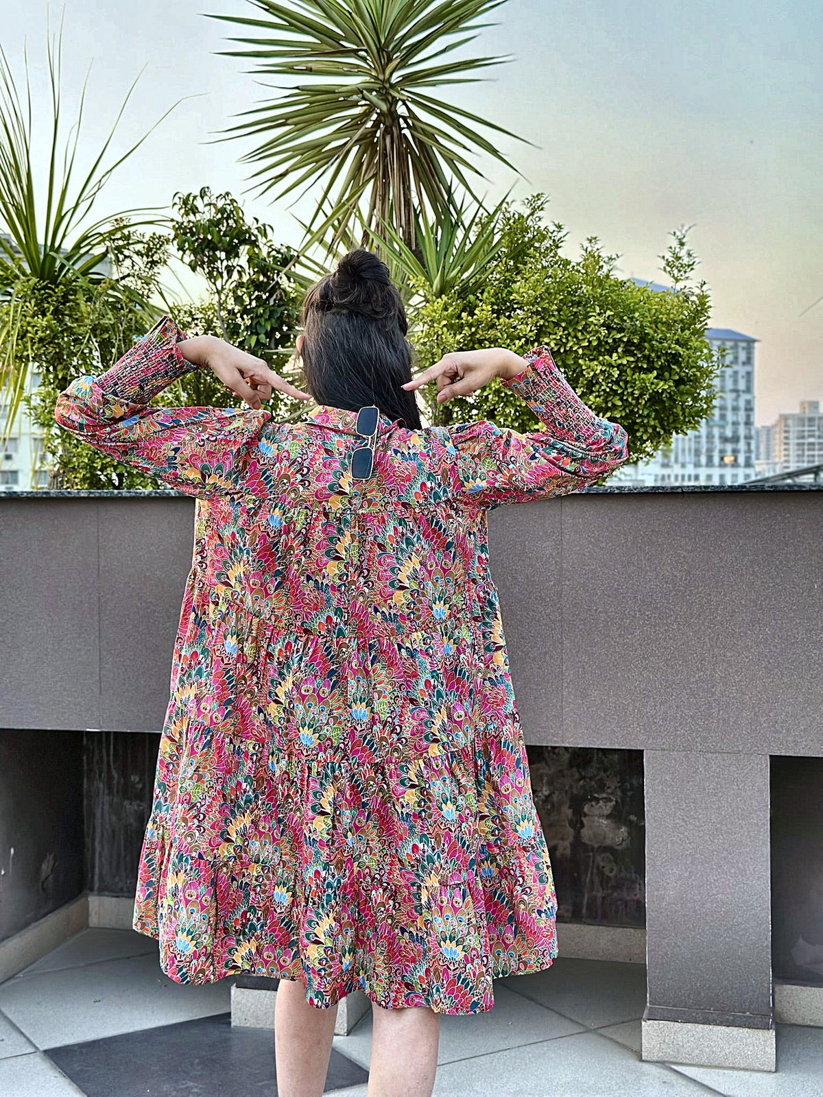Bohemian Bloom Shirt Dress