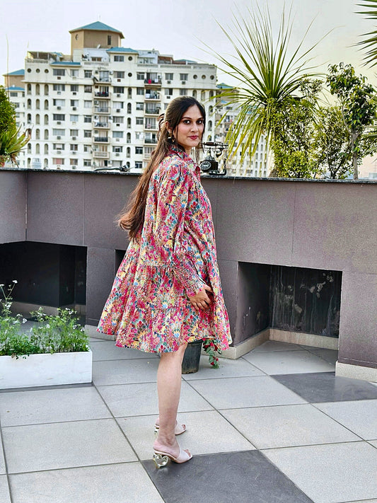 Bohemian Bloom Shirt Dress