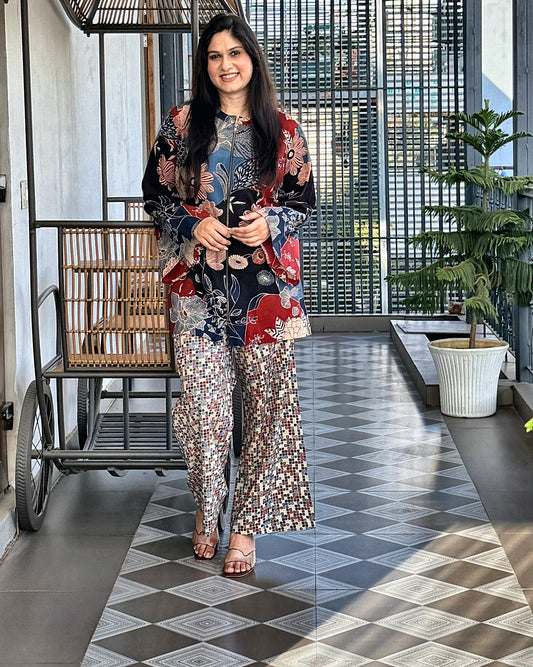 Naina Blue Co-ord Set