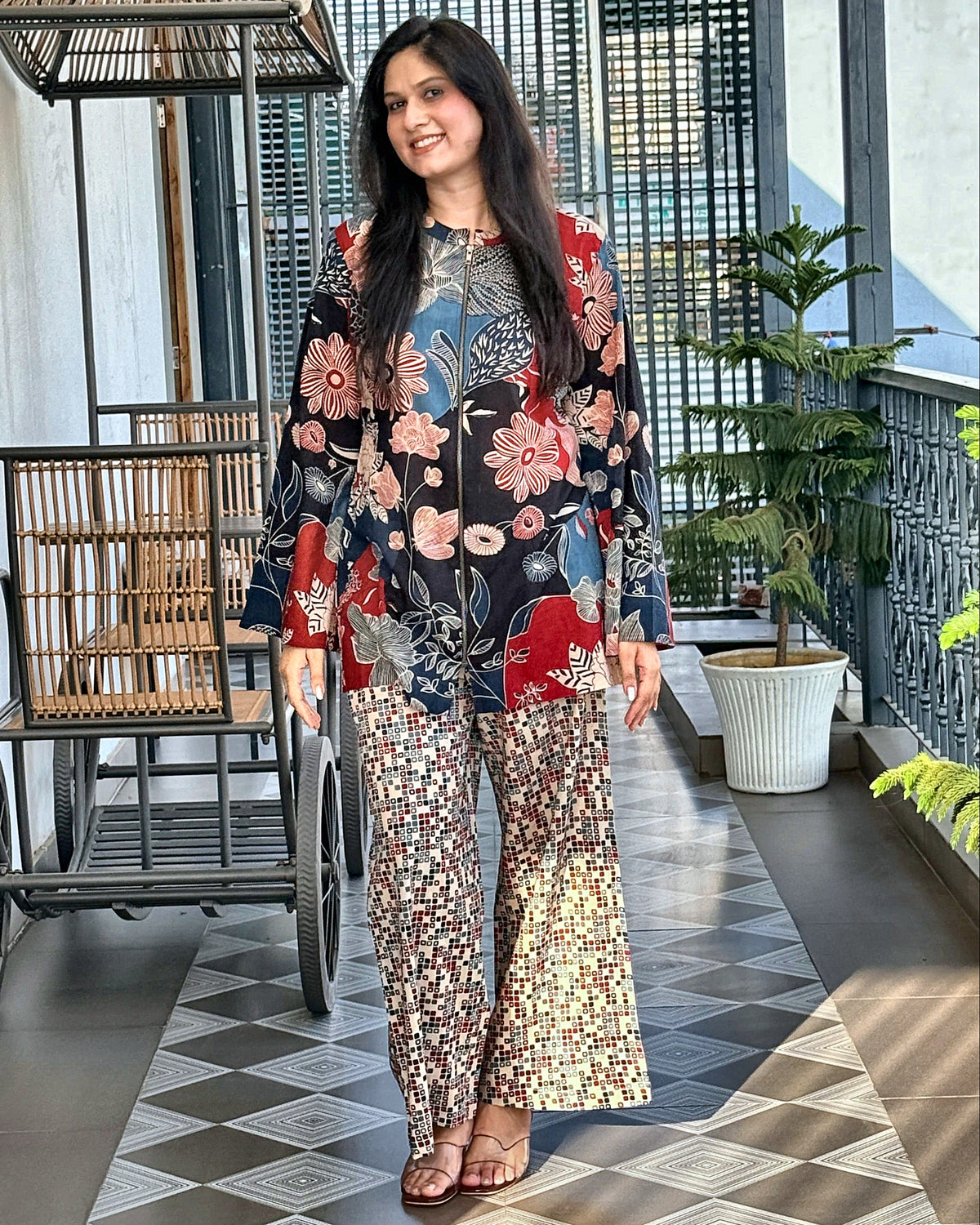 Naina Blue Co-ord Set