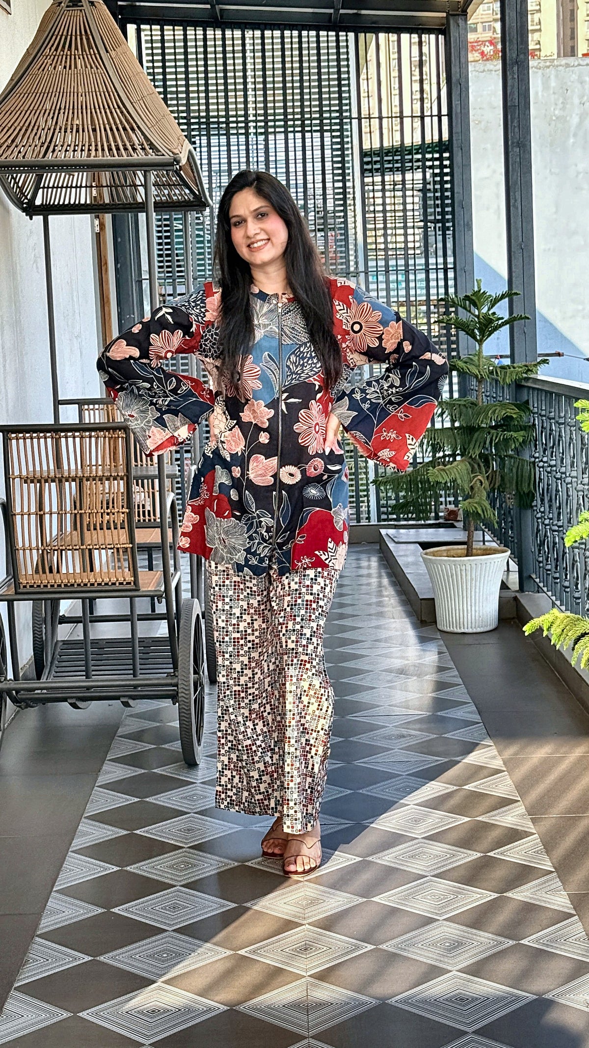 Naina Blue Co-ord Set