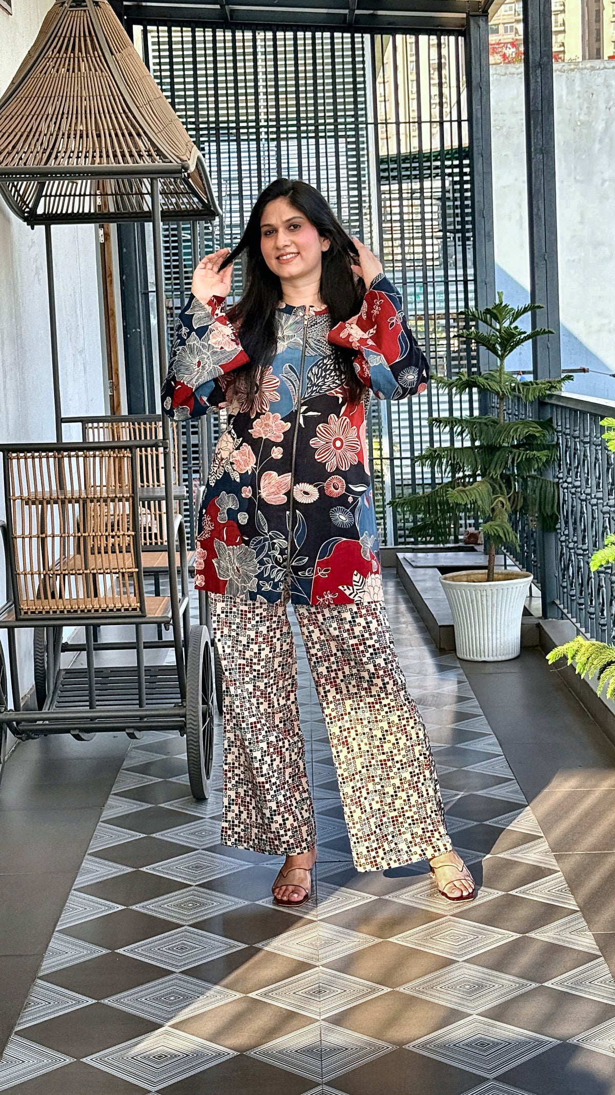 Naina Blue Co-ord Set