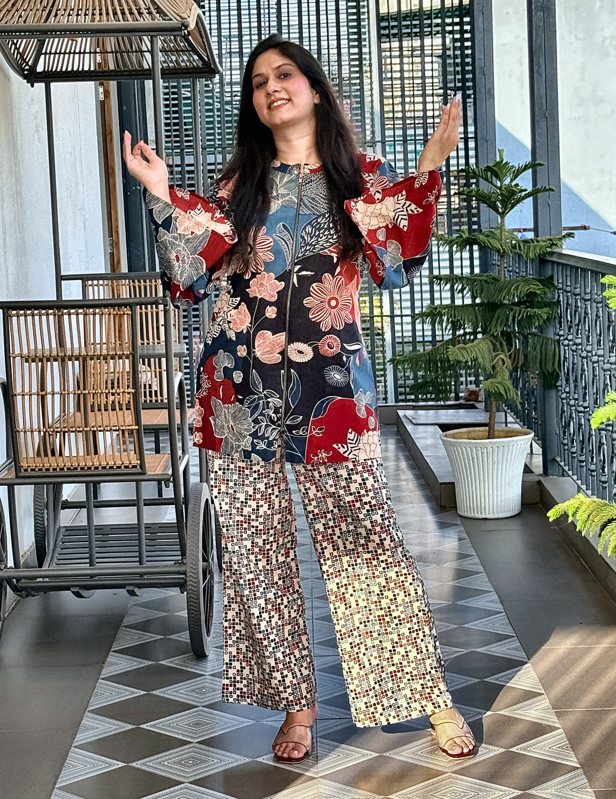 Naina Blue Co-ord Set