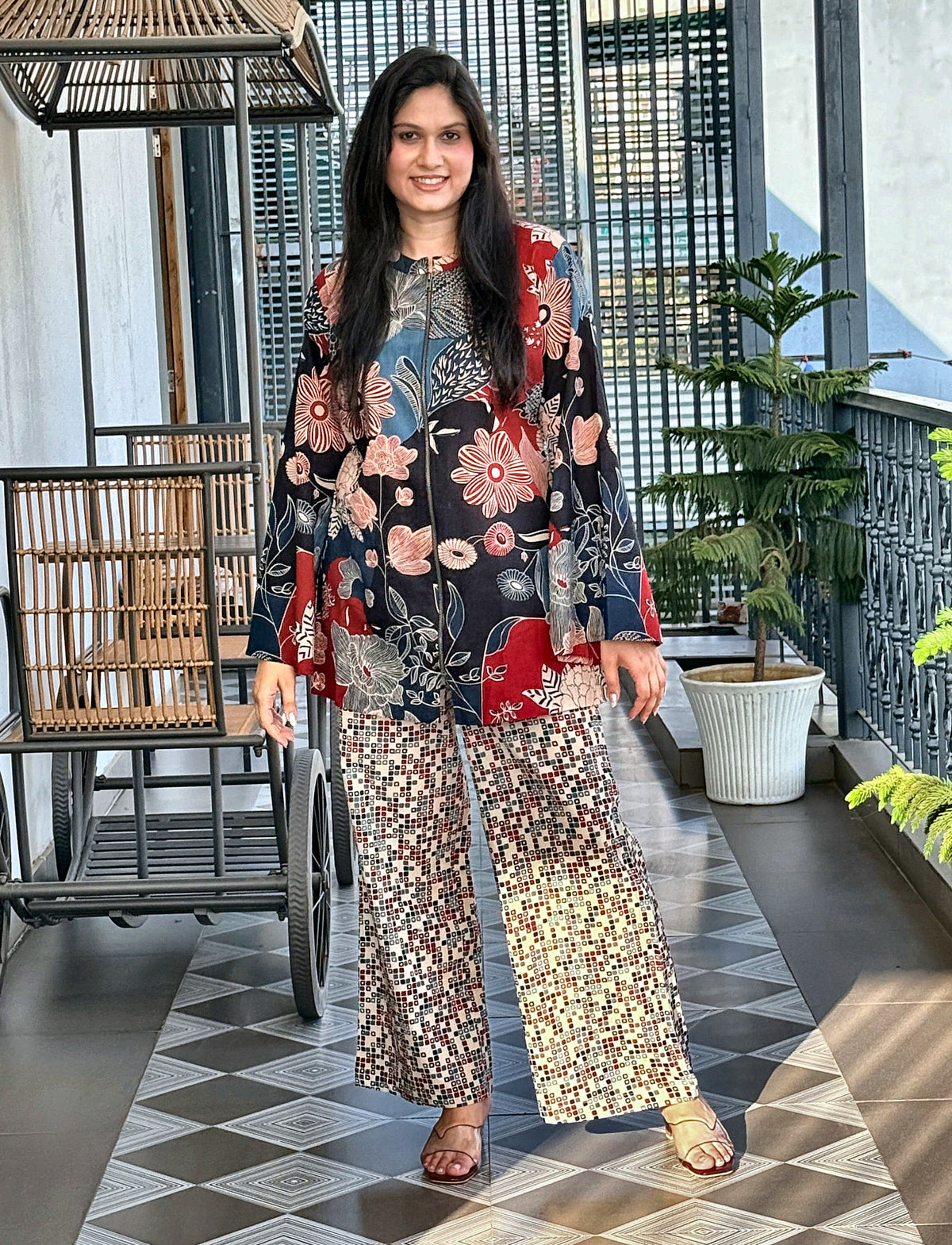Naina Blue Co-ord Set
