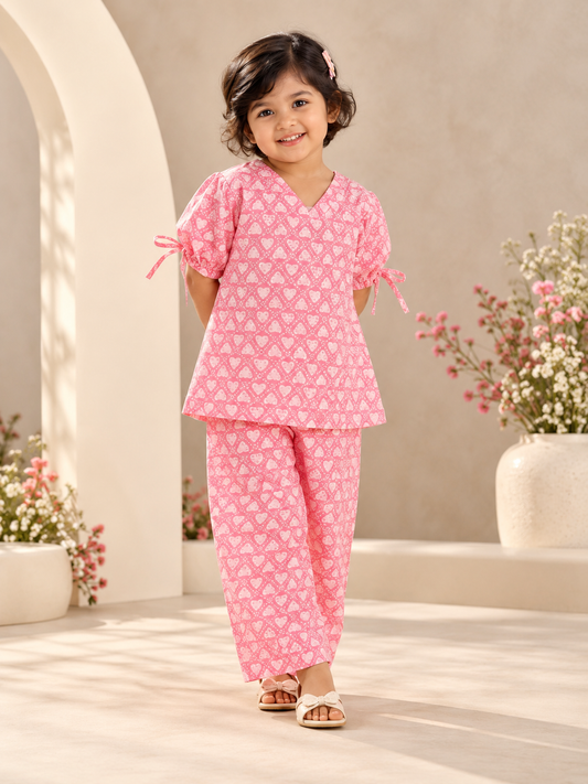 Cotton Candy Night Suit – Kids - front